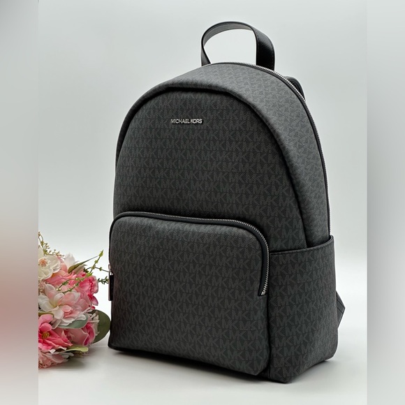 MICHAEL KORS Black Signature Large Backpack - Picture 4 of 14